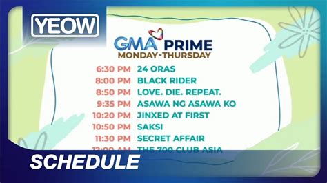gma network schedule|Program Schedule of your Favorite Shows .
